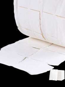 Nail Art Wipes, Nail Polish Remover, Nail Cleansing Gel Cotton Pads, Single Sheet - White - View 4