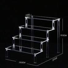 1 kệ trưng bày Acrylic 3 tầng, kệ bậc thang trong suốt cho hộp đựng đồ chơi, đồ sưu tầm, bao gồm các bộ phận có họa tiết ngẫu nhiên - Nhiều màu - Xem 18