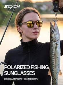 SCVCN Kacamata Memancing Polarized, Penting untuk Pantai, Berkemah, Golf, Sepeda Gunung, Bersepeda, Olahraga Luar Ruangan, Unisex - MultiWarna - View 8