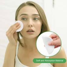 120P White Compressed Facial Sponges, Cleansing Estheticians Sponge - White - View 3
