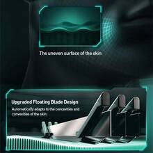 Gillette Razor, Vector 3D Razor, Non-Slip Handle, Replaceable Blades, Wet Dry Shaver For Face & Legs - Multicolor - View 5