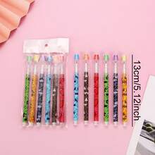 1pc Mosaic 9-Section Assembling Pencil, Pencil Cap With Built-In Eraser, HB Replaceable Pencil Segments No Sharpening Required, 9 Independent Pencil Segments For Assembling And Disassembling Like Building Blocks, 2-In-1 Writing And Playing, Fun Pencil Cap With Built-In Eraser For Convenient Erasing And Correcting Without Carrying Extra Eraser, HB Hardness Lead Core For Smooth Writing And Clear Handwriting, Resistant To Breaking - A - View 9
