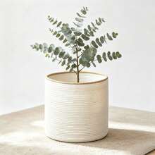 Giỏ vải may tay phong cách Bohemian đựng chậu hoa, giỏ đựng đồ giặt, thùng đựng đồ chơi, giỏ đựng quần áo, giỏ đựng chăn ga gối đệm - Xem 4
