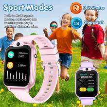 Children Smart Watch, 18+ Fun Games, 1.83-Inch Touch Screen, Camera, Flashlight, Sleep Monitoring, Alarm Reminder, Camera, Photo Album, Games, Calendar, Pedometer, Countdown, Calculator, Stopwatch, Flashlight - Multicolor - View 6