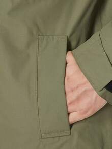 Timberland Jaket Softshell Fleece Hangat 3-in-1 untuk Pria, Cocok untuk Aktivitas Luar Ruangan, Mendaki, dan Panjat Tebing / Lapisan Dalam Fleece - Hijau Tentara - View 5