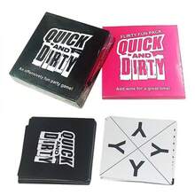 Quick And Dirty 成人派對卡牌遊戲組，趣味社交桌上遊戲，適合聖誕節、遊戲派對，社交活動理想禮物，適合聚會的娛樂團體遊戲 - 彩色 - 查看 1