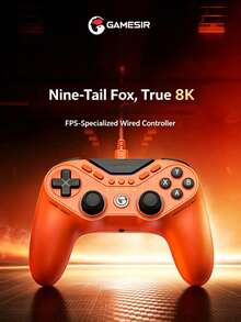 GAMESIR Nine-Tailed Fox 8K Symmetric Wired Gaming Controller, 8000Hz Polling Rate, FPS, Switch, PC, Steam, Zero Latency - View 8