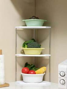 Triangular Storage Rack, Kitchen Spice Organizer, Cosmetic Makeup Holder, Bathroom Organizer, Office Desk Display Shelf, Corner Triangular Rack, Multi-Layer Wall Mount Storage, Corner Storage Solution, Suitable For Bathroom, Kitchen, Bedroom, Living Room - Multicolor - View 10