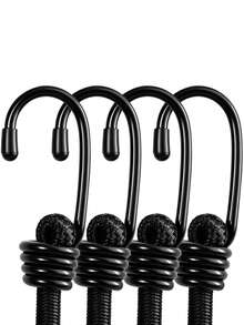 1pc Elastic Rope With Hook, Heavy Duty Outdoor Bungee Cord, Trunk Bicycle Hook Rope, Luggage Rack Tie Down Strap, Industrial Grade Elastic Luggage Strap, Used For Securing Waterproof Tarps, Tents, Bicycles, Gardens, - A - View 8
