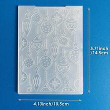 Christmas Embossing Plates, Snowflake, Christmas Tree, Decorative Ball, Thanksgiving Text, Floral Pattern Embossing Templates, For Greeting Card Making, Scrapbooking, DIY Paper Craft - Christmas-1 - View 32