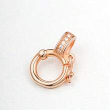 1pc 14K Gold Plated Versatile Pendant Clasp, Handmade Jewelry DIY Pearl Pendant Clasp Accessory - Multicolor - View 10