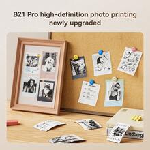 NiiMbot B21Pro/B1Pro/B2Pro Thermal Label Red Black Label DIY HD Photo Printing Adhesive Backing Waterproof /Tear/Oil Resistant - View 4