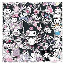SANRIO S 裝飾貼紙，輕量防水乙烯基貼紙，易撕貼，適用於筆記本電腦、水瓶、滑板、行李箱、手機殼、剪貼簿等，可愛文具禮品，動漫貼紙，可愛房間裝飾 DIY 手作貼紙套組，返校季禮物與派對小禮 - 彩色 - 查看 1