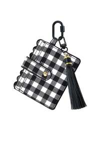 PU Card Holder Keychain With Tassel,Multi Slots Id Credit Card Wallet Bag Charm,Portable Id Card Coin Purse,Bank Card Holder,Fashion Accessories - Multicolor - View 16