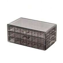 Caja de almacenamiento de joyas de acrílico transparente de 72 ranuras, diseño de compartimento de 3 capas, organizador de joyas apilable de gran capacidad, almacenamiento de clasificación - Multicolor - Ver 12