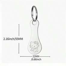 Hasbro 1PC Sanrio Hello Kitty Anti-Lost Shopping Cart Token, Exquisite Backpack Charm, Novelty Keychain - One Size - View 5