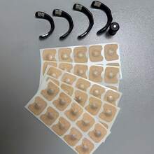 Full Set Magnetic Nose Expander, Suitable For Running And Cycling - Unisex Nose Strip Accessories, Fitness Gear - Sweat-Proof Nose Bracket - 50 Stickers + 4 Nose Clips + 1 Retriever - Apricot - View 3