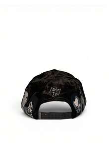 Gorra Hats Mexico's Most Wanted Full Set Caja Multimarca Visera De Personajes Parche Pedreria - Negro - Ver 4