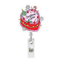1pc Christmas Video Tape Retractable Rotating Badge Reel ID Holder - Multicolor - View 15