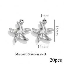 20-Piece Set Of 304 Stainless Steel 18K Gold-Plated Fashionable Star, Moon, And Geometric Pendants For DIY Necklace, Bracelet, And Jewelry Making - 1 Pendant - View 29