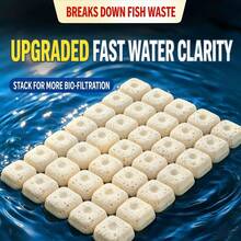 Fish Tank Filtration Material, Aquarium Decoration, Nitrifying Bacteria House, Ceramic Rings, High-Efficiency Aquarium Filtration Media, Suitable For Fish Tanks, Aquariums And Ponds, Can Improve Water Quality - A - View 3