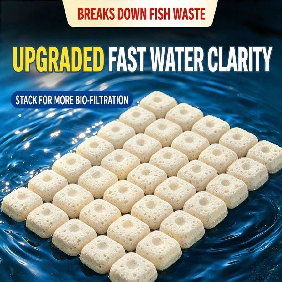 魚缸過濾材料,水族裝飾,硝化細菌屋,陶瓷環,高效水族過濾介質,適用於魚缸、水族箱和池塘,可改善水質 - A - 查看 1