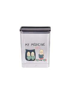 Medicine Cabinet Pattern Transparent ,My Medicine Bag Print Dustproof And Moisture,Medicine Storage, Miscellaneous Item Storage,Home And Dormitory Use - Multicolor - View 14