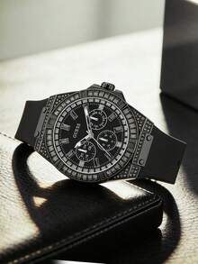 GUESS Commute & Work Essential: Stainless Steel Daily Elegant Watch GW0208G5 - Black - View 2