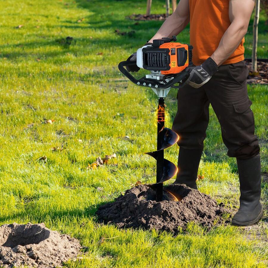 Earth Augers - Orange + Black - View 1