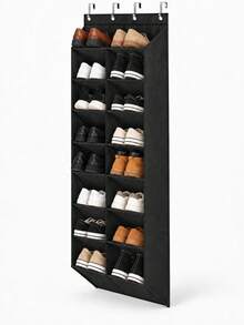 Over-The-Door Shoe Organizer (6-Tier/8-Tier) – Space-Saving Hanging Shoe Rack Suitable For Doors Or Walls; Features High-Capacity, Deep Pockets (Options Ranging From 6 To 16 Pockets). Ideal For Apartments And Dormitories; A Great Holiday Gift. - Multicolor - View 14