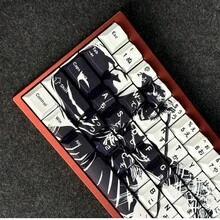 Death Theme Keycaps, 73 Keys, Cherry Height, Anime Keycaps, PBT Material, Compatible With 60, 65, 68 Layouts - View 2