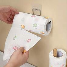 1pc Washable, Wet/Dry Dual Use, Reusable, Oil-Resistant Degreasing Cloth For Home Cleaning (Multiple Cartoon Patterns), Slouchy Person Dishcloth, Kitchen Paper Towel, Party Supplies - Lazy Tissues - View 2