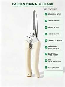 2pcs Garden Pruning Shears, Stainless Steel Bypass Pruning Scissors, Ergonomic Effort-Saving Sharp Hedge Trimmer, Suitable For Tree Branches, Flowers, Shrubs, 18mm Cutting Capacity - A - View 5