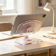 1pc Multifunctional Desktop Stand: Adjustable Folding Phone And Tablet Holder, Acrylic 15° Inclined Keyboard Riser, Height-Adjustable Ergonomic Laptop Stand. Stable Anti-Slip, Portable And Easy To Use, Suitable For Live Streaming, Typing, Office, Study, Travel And Home Decor; Can Be Used As A Practical Stand, Gift, Desktop Organizer Or Decorative Ornament. - How Wide - View 2