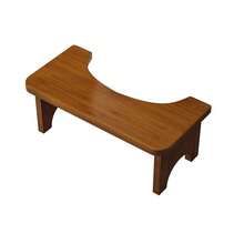 1PC Bamboo Toilet Stool, Improves Squatting Posture, Raised Platform, Bamboo Material, Suitable For Toilet & Bathroom - Changhong Brown 2 Layers - View 2