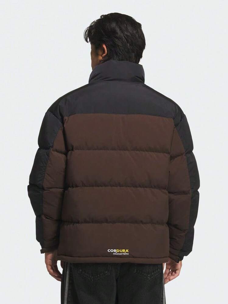 Adidas Originals 男款 REGEN JKT DOWN 加厚羽絨短夾克 KS6081 - 巧克力棕 - 查看 4