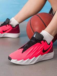 Sepatu Basket Nike Twelve Time EP Classic Everyday Low-Top, Pria, Warna Merah Muda Fluorescent - bubuk fluoresen - View 1