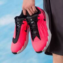 Sepatu Basket Nike Twelve Time EP Classic Everyday Low-Top, Pria, Warna Merah Muda Fluorescent - bubuk fluoresen - View 4