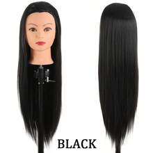 Training Head 20 Inch Jacques Synthetic Fiber Model Head Hair Styling Beauty Model Head Hairdresser Practice Training Teaching Head - View 9