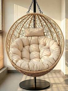 Modern Nordic Style Rocking Chair Cushion/Hanging Chair Cushion/Swing Cushion - UV Resistant, Comfortable Fabric, Multiple Colors Available, Suitable For Various Scenes, Machine Washable Polyester With Zipper, Comfortable Outdoor Cushion (Chair Not Included), Garden Chair Cushion - A - View 32