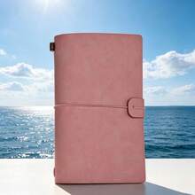 1pc Minimalist A6 Size Portable Leather Cover Notebook School Supplies - A6 - View 9