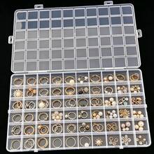 60‑Grid Premium Clear Plastic Lidded Storage Box, Heavy‑Duty Multi‑Compartment Desktop Organizer With Secure Snap Closure, Versatile Rectangular Container For Jewelry, Beads, Hardware, Craft Supplies & Small Office Accessories - A - View 1