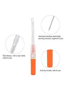 3PCS/10PCS Body Piercing Kit For Eyebrow,Rook Piercing G23 Titanium Banana Bar Eyebrow/Rook Jewelry At Home Self Body Piercer Kit - Multicolor - View 7