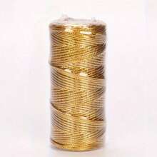 1.5mm 100m Gold & Silver Braided Rope, Suitable For Gift Wrapping, Hanging Decorations, Party Supplies, Sewing DIY Rope Art, Hemp Rope, Twisted Rope, Home Decor, Valentine's Day - Multicolor - View 12