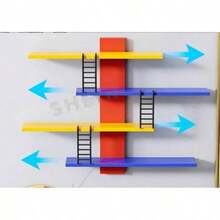 Assembled Premium Display Cabinet Shelf | Action Figure/Model Storage & Display Rack | Multi-Functional Vanity Vertical Tray Stand | Home Decor Display Stand - Multicolor - View 3