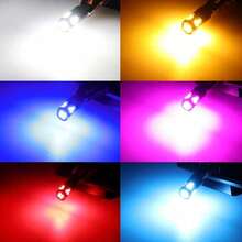 2Pcs T10 3570 CSP LED Bulbs 15000LM 6000K White, App-Control RGB & Cool White, Canbus Error Free For Cayenne, 12V/24V Car Headlight - A - View 6