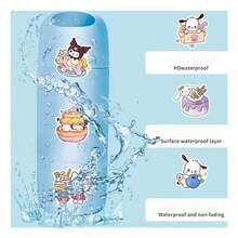 SANRIO S 裝飾貼紙，輕量防水乙烯基貼紙，易撕貼，適用於筆記本電腦、水瓶、滑板、行李箱、手機殼、剪貼簿等，可愛文具禮品，動漫貼紙，可愛房間裝飾 DIY 手作貼紙套組，返校季禮物與派對小禮 - 彩色 - 查看 9