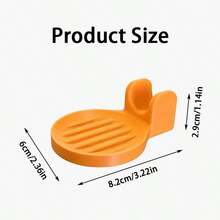 1pc Kitchen Utensil Rest, Round Drainable Spoon Holder With Dual Curved Ear Support, Collects Excess Soup Liquid, Countertop Cookware Organizer For Home Cooking, Ideal Housewarming Gift - Multicolor - View 8