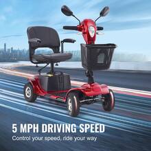 Mobility Scooter - Red - View 5