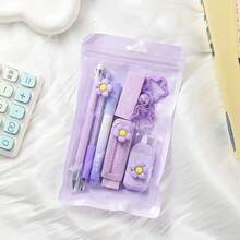 7-In-1 Multi-Function Stationery Set, 4 Colors Available, Enhance Office Experience, Includes Retractable Eraser, Highlighter, Ballpoint Pen And Other Tools, Ideal 7-Piece Set For Creative Professionals - Multicolor - View 9